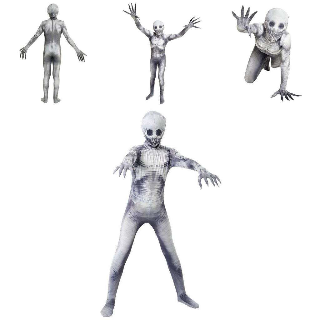 Aukštos kokybės ir baisus Rake morphsuit Helovino kostiumas vaikams ir suaugusiems