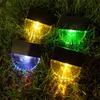 Crystal Pattern Solar Fence Light, Waterproof Outdoor LED Step Light, Decorative Warm Glow Wall Lamp for Yard