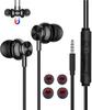Wired 2m with Magnetic Noise Stereo Extension Compatible with All Interface Black Earphones, Length, Microphone, Design, Cancelling, Earphones, Cable,