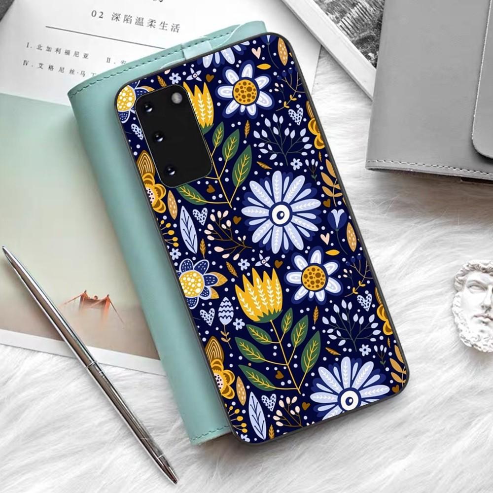 Petal Leaf Diagram Phone Case For Samsung S 9 10 20 21 22 23 30 23 24 Plus Lite Ultra FE S10lite Fundas