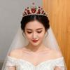 Rhinestone Zinc Zinc Alloy Princess Tiara Heart-Shaped Children's Crown  Wedding Dress Accessories