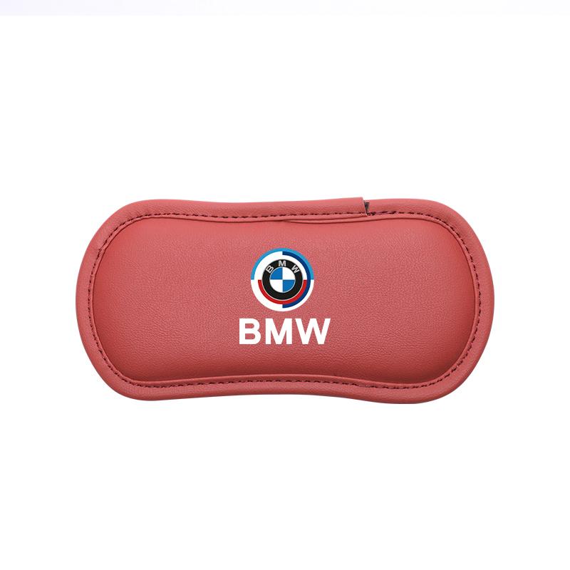 BBIG5 Car Interior Leg Knee Rest Pads Leather Cushion Valve Cap Auto Sticker For BMW X1 X2 X3 X5 X4 X6 X7 iX3 F20 F10 F07 E70 E46 E90