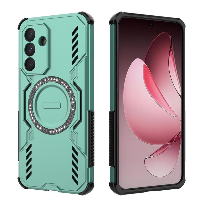 Applicable To Samsung A57 Butterfly Armor Magnetic Mobile Phone Case A37 Heat Dissipation A17 Anti-drop A07 Matte A56 Protective Case A36