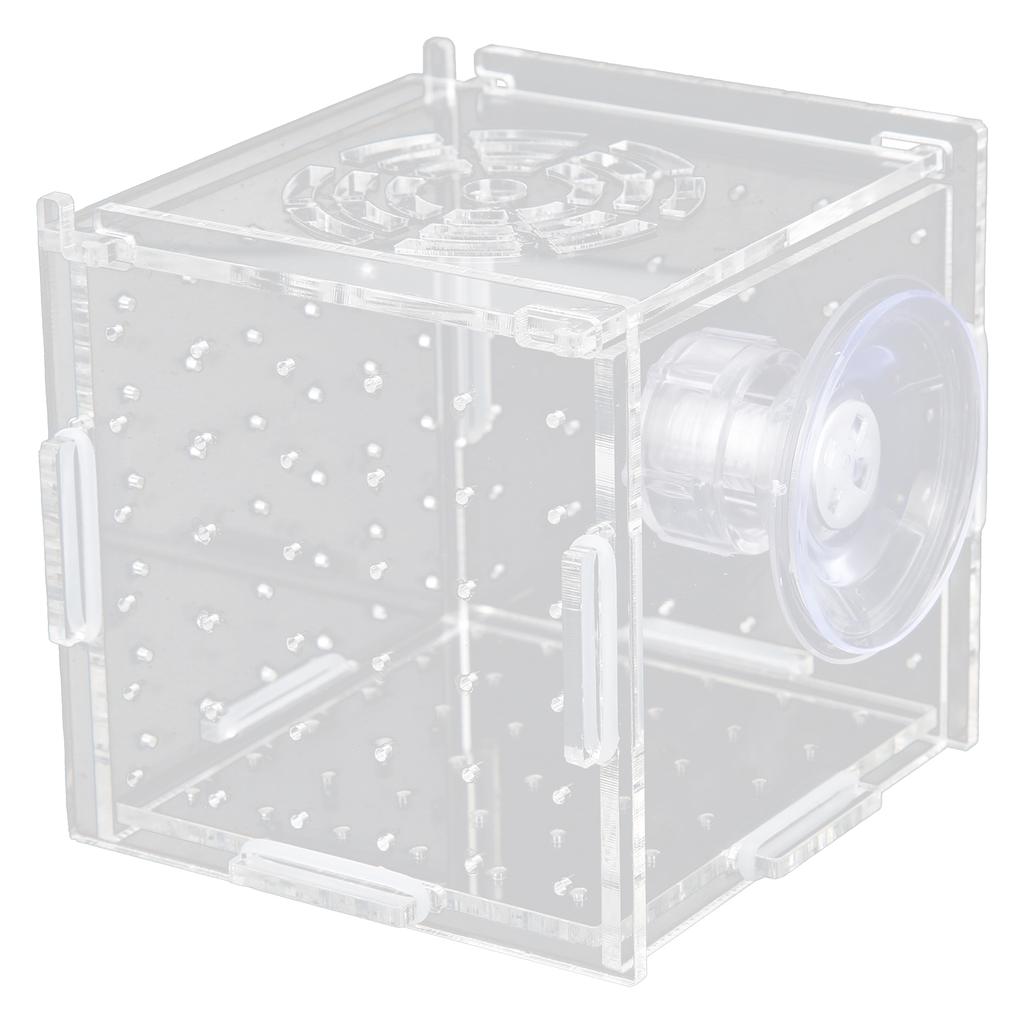 Fish Isolation Box Acrylic Fish Breeding Box Aquarium Hatchery for Baby Fishes ShrimpSingle Mini