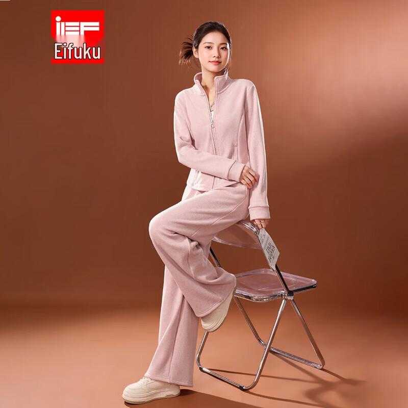 IEF Женский двухпредметный комплект в корейском стиле с флисовой подкладкой M