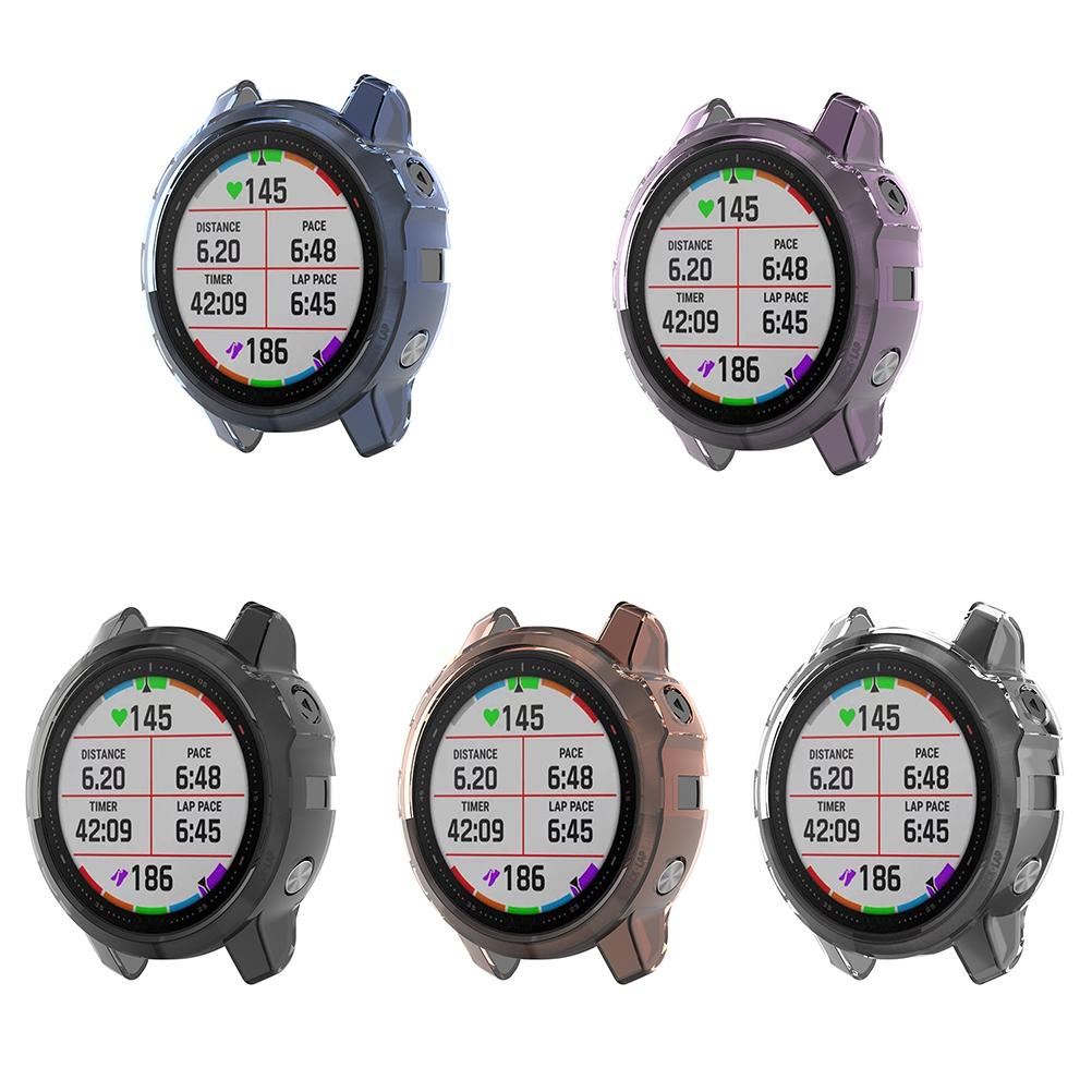 Soft TPU Case Cover for Garmin Fenix6S Shockproof Protective Case Frame