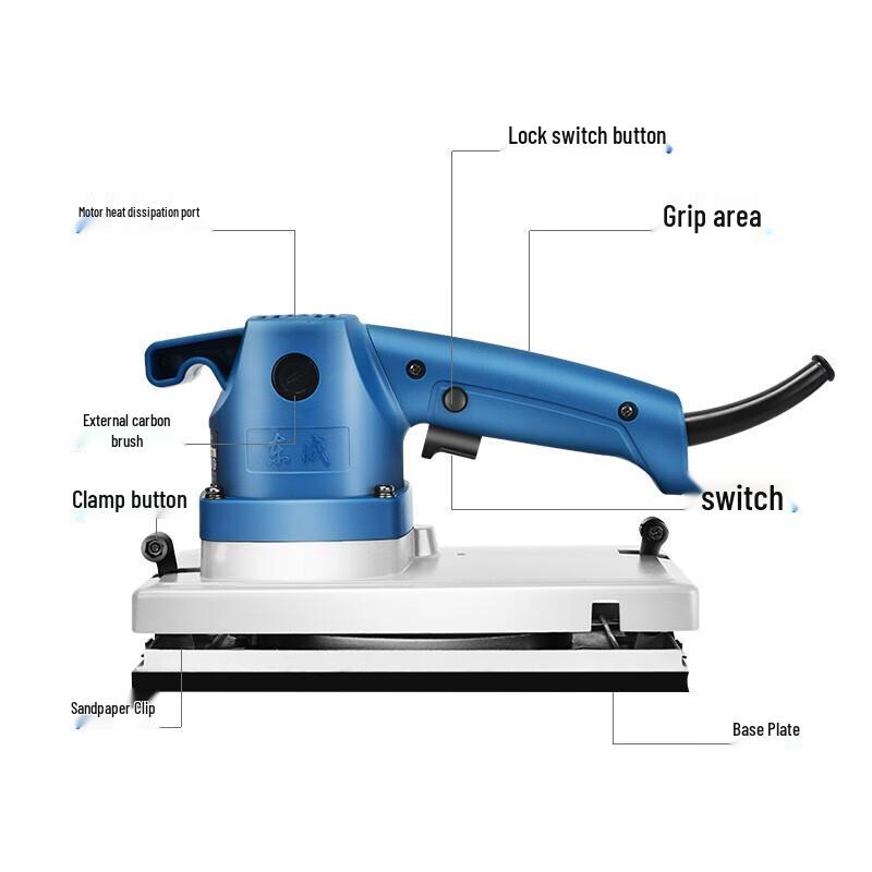 Dongcheng S1B-FF03 Orbital Sander CN Plug (adapter Included)