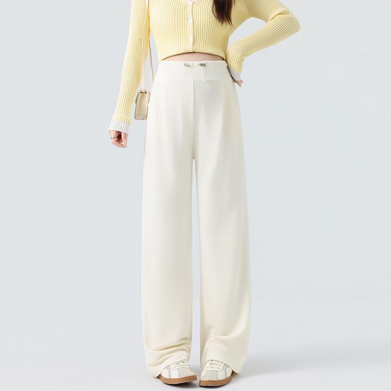 

Maternity Wide Leg Pants - Petite Plus Size, Straight Leg, Non-Constricting Belly, Spring/Summer 2026 M бежевый
