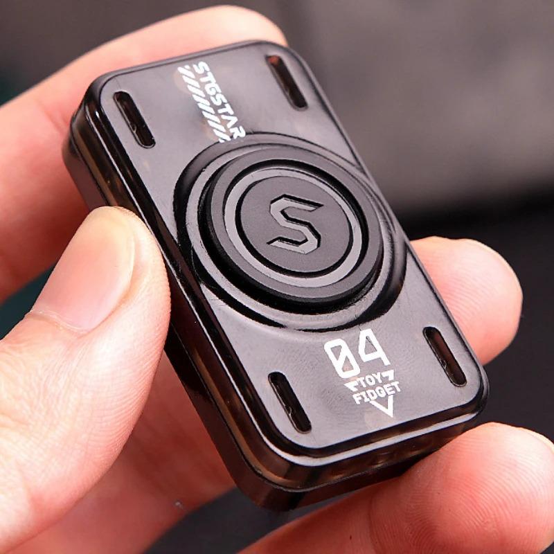 

Магнитная толкающая карточка светящийся спиннер Fidget Spinner снимает стресс снижающий толкающую пластину игрушки антистресс толкающая монета волчок гироскоп чёрный