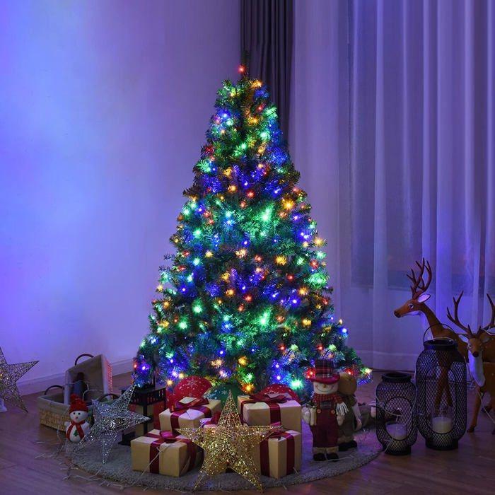 Guirlande lumineuse - nexvin - 200 leds - multicolore - 8 modes d'éclairage - 20m + 3m câble d'alimentation