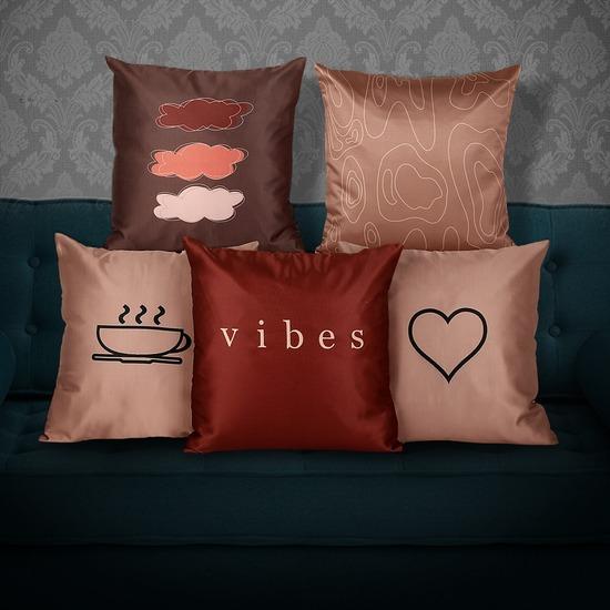 

Эклектичная коллекция подушек для домашнего декора - Современные, богемные и причудливые дизайны - Набор из 5 12 * 12 Inch