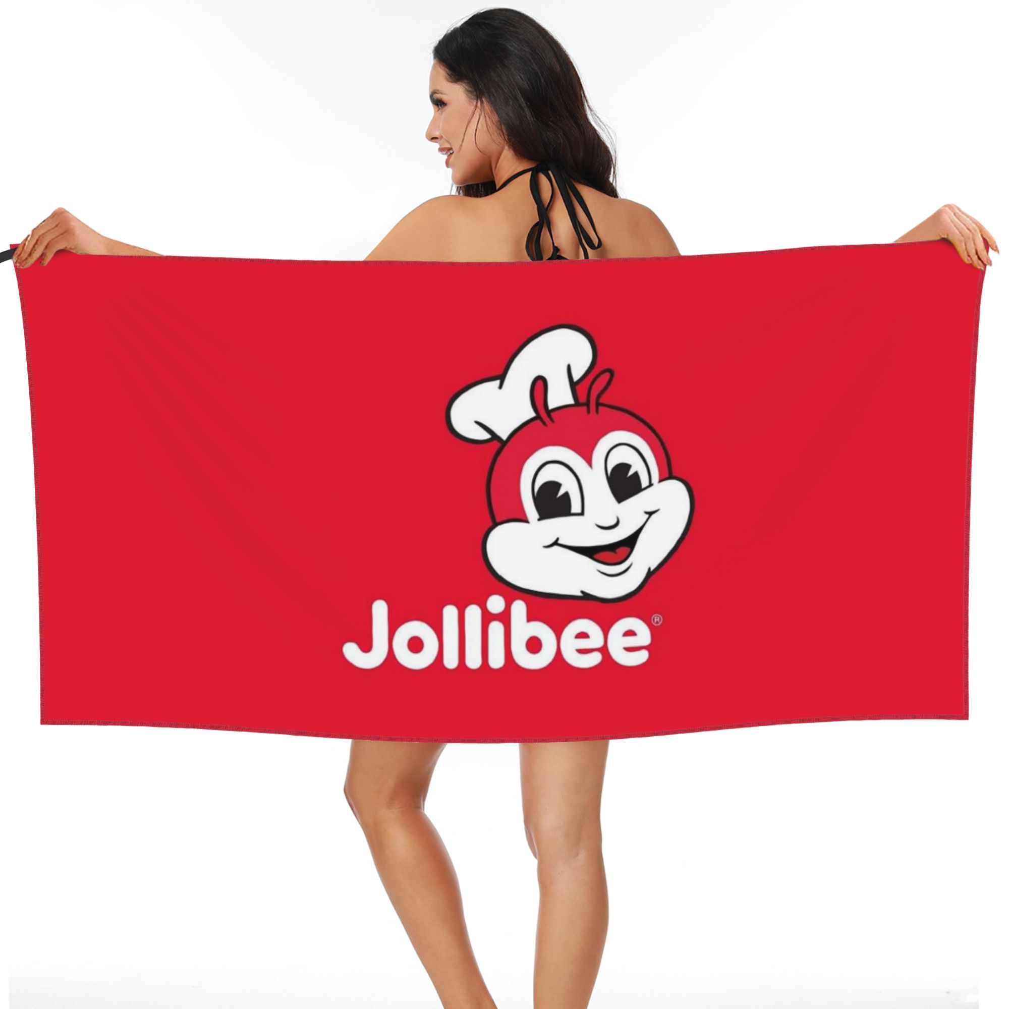 

Jollibee Beach Towel Soft Microfiber Quick Dry Absorbent Quick Towels For Bath W40*H60(CM)