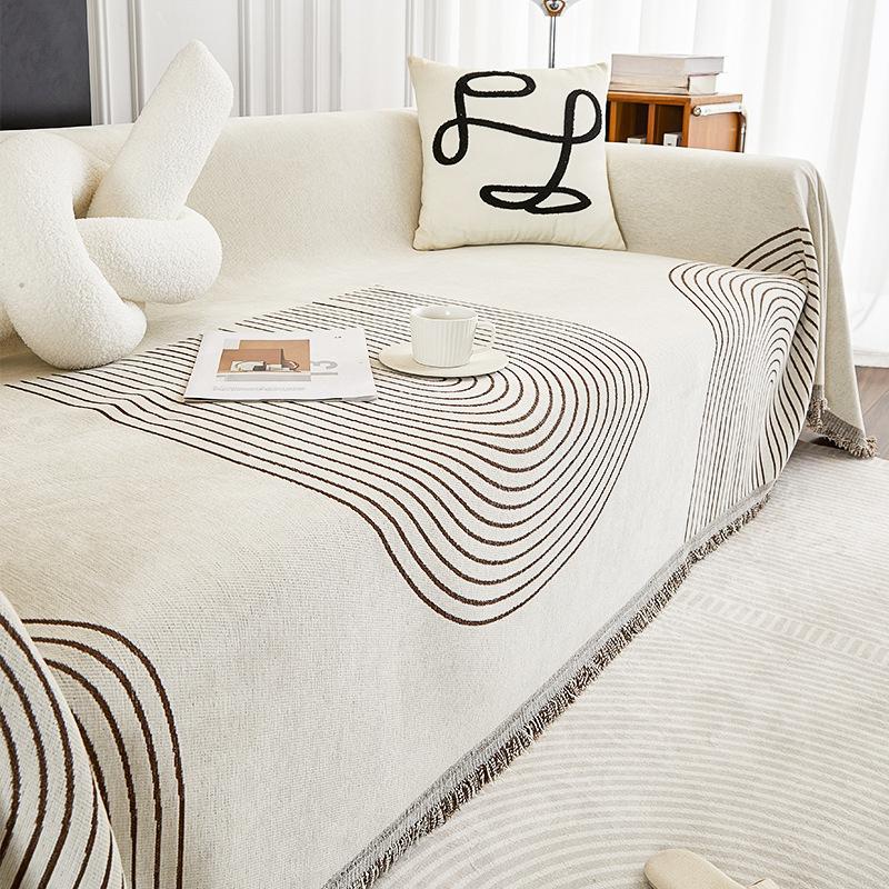 Chenille Anti-Scratching Sofa Towel Cover Cloth Nordic High-Grade Sofa Cover All-Inclusive Universal Cover Four Seasons Universal Cushion