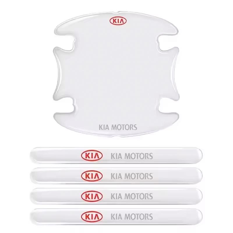For Kia Morning Picanto Rio Stonic Sportage Ceed Optima Forte 5 3 4 K Transparent Car Door Bowl Handle Decals Protector Stickers