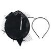Elegant Tea Party Mesh Hair Band Bowknot Bride Headdress Feathers Fascinator Hat  Dance Show