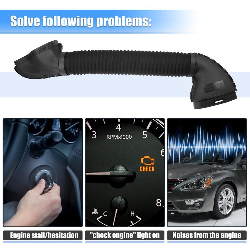 2710941382 For Mercedes Benz SLK Class 171445 171442 SLK200 2004-2010 Air Hose Duct Intake Tube Inlet Pipe Black ABS Accessories