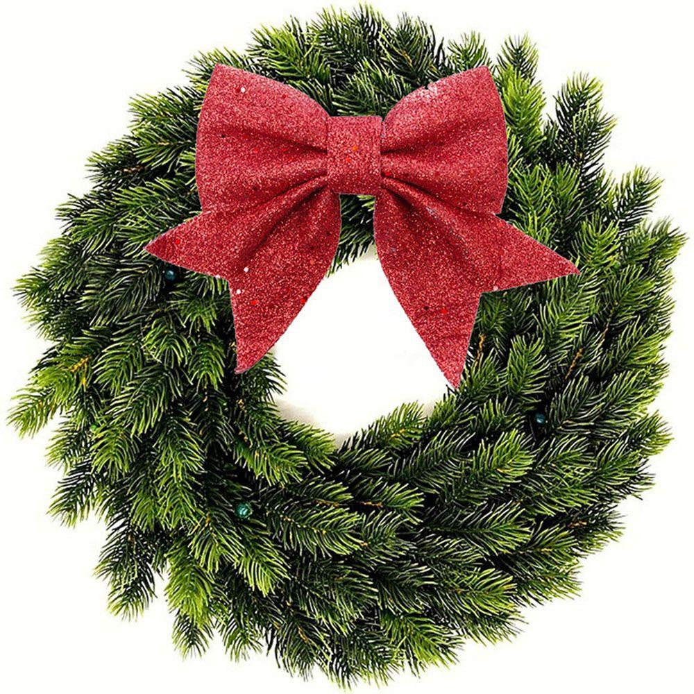 Gold Powder Christmas Bow Large Gold Shiny Bow Big Bow-Tie Pearl Cotton Gold Powder Bowknot