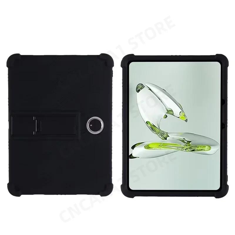 

For One Plus OnePlus Pad 2 Pro (2024) Case 12.1 Tablet PC Soft Silicone Cover with Rear Kickstand Shockproof Protector Soft OnePlus Pad 2 12.1 чёрный
