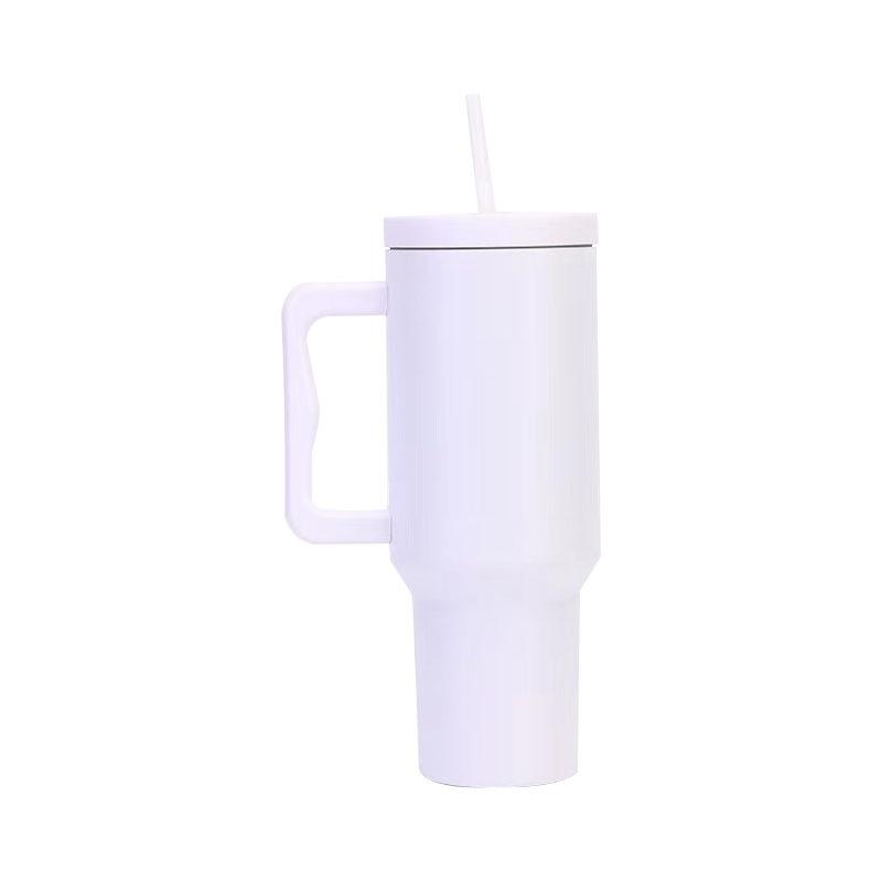 40OZ Ice King Cup Stainless Steel Insulated Cup Outdoor Portable Straw Handle Cup Beautiful and Durable