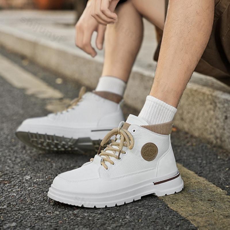 Mens Ankle Boots 2026 Autumn Comfortable Anti Slip Outdoor Sports Ankle Boots Platform High-quality Men Short Boots Botas Hombre