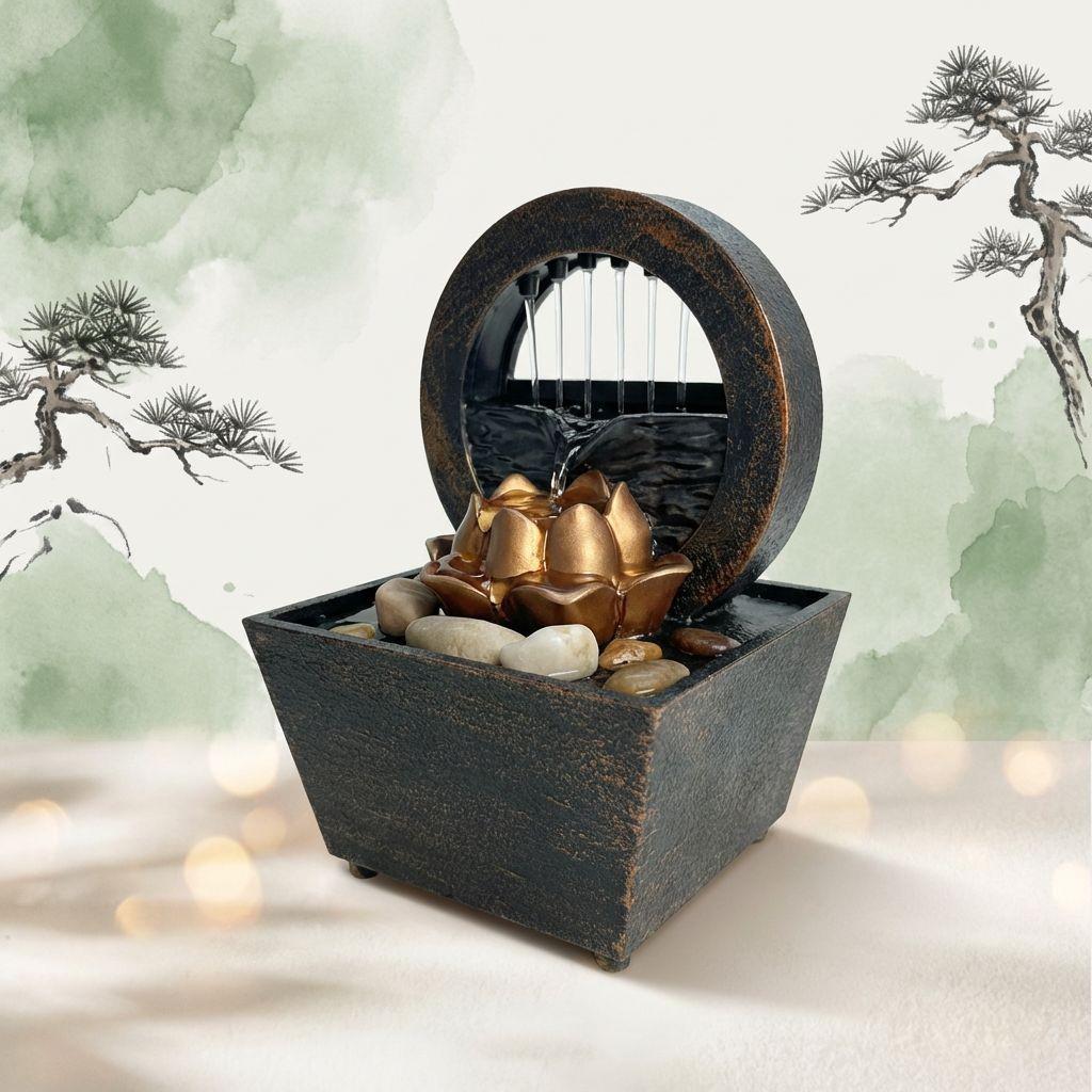 Desktop Water Fountain: Wealth-Attracting Home & Office Decoration