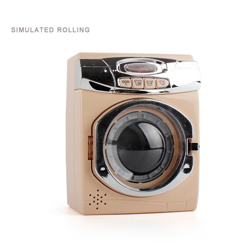 Simulation Electric Kitchen Toys Appliances Pop-up Toaster Microwave Oven Washer Dryer Mixer Blender Set Coffee Maker for Kids