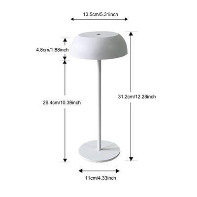 Modern Portable Table Lamp Nightstand Touch Lamp Decorative Wine Bottle Lamp 3 Colors Dimmable