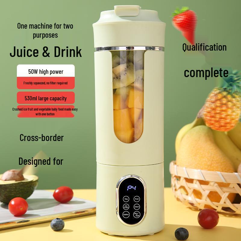 USB Rechargeable Portable 12-Blade Juicer & Ice Crusher for Outdoor Travel