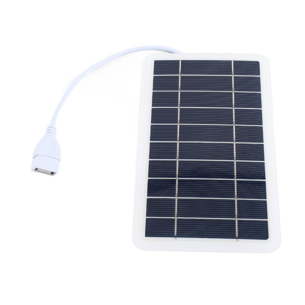 High Efficiency Portable Solar Charger 5V 2W Solar Cell Panel USB Solar Charger  Emergency Use