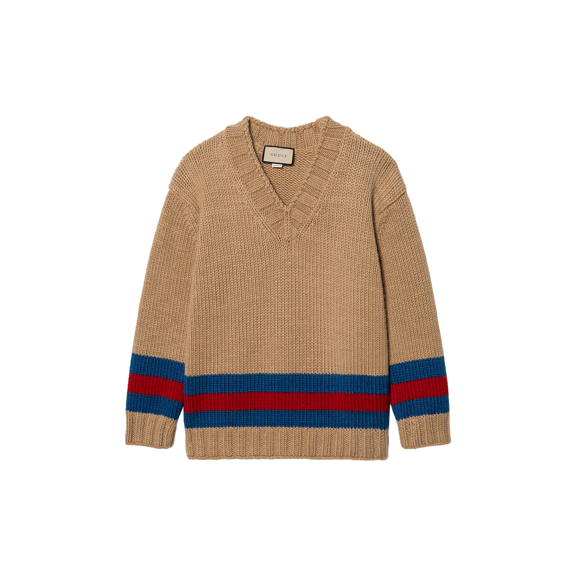 GUCCI Fine Mohair Wool Webbed Sweater