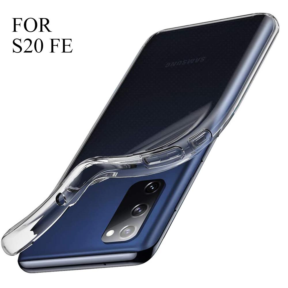 Ultra Thin Clear Silicone Case For Samsung Galaxy S23 S22 S21 S20 Ultra Plus FE Cover for Samsung Note 10 Plus 20 Ultra Funda