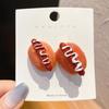 1/5pcs Funny Food Hair Clip for Women; Cute Duck Mouth Clip; Side Bangs Pizza Dog Bread Popular Hair Pin
