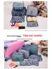 Korean Style 6-Piece Travel Organizer Set and Makeup Bag