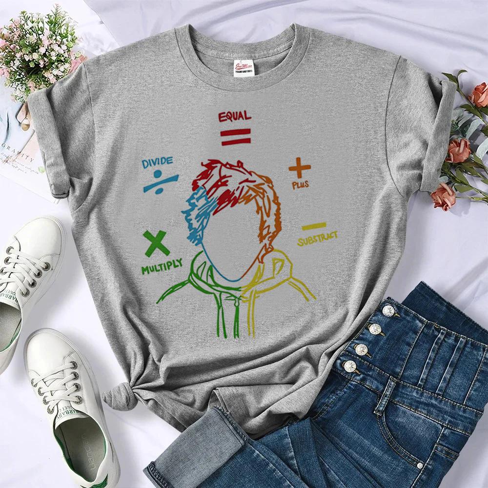 Ed Sheeran Tshirt Female Grunge Jojifuku Y2k Anime Meme Tshirt Anime Streetwear Vintage Gyaru Grunge