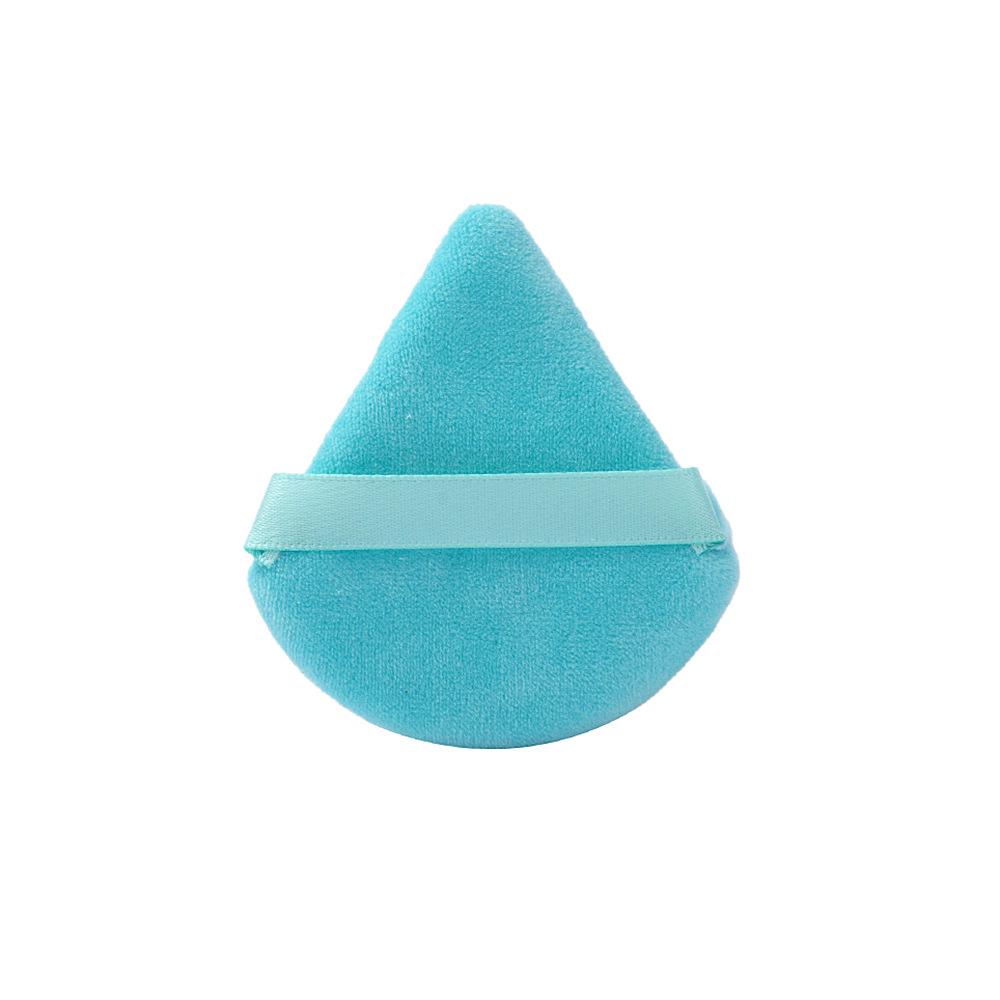 Imported Triangle Velour Powder Puff - Velvet Sponge Makeup Setting Cushion