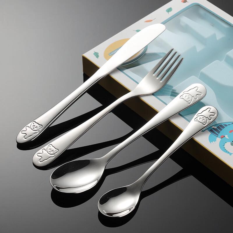 Qianxing Stainless Steel Cartoon Children s Cutlery Gift Set