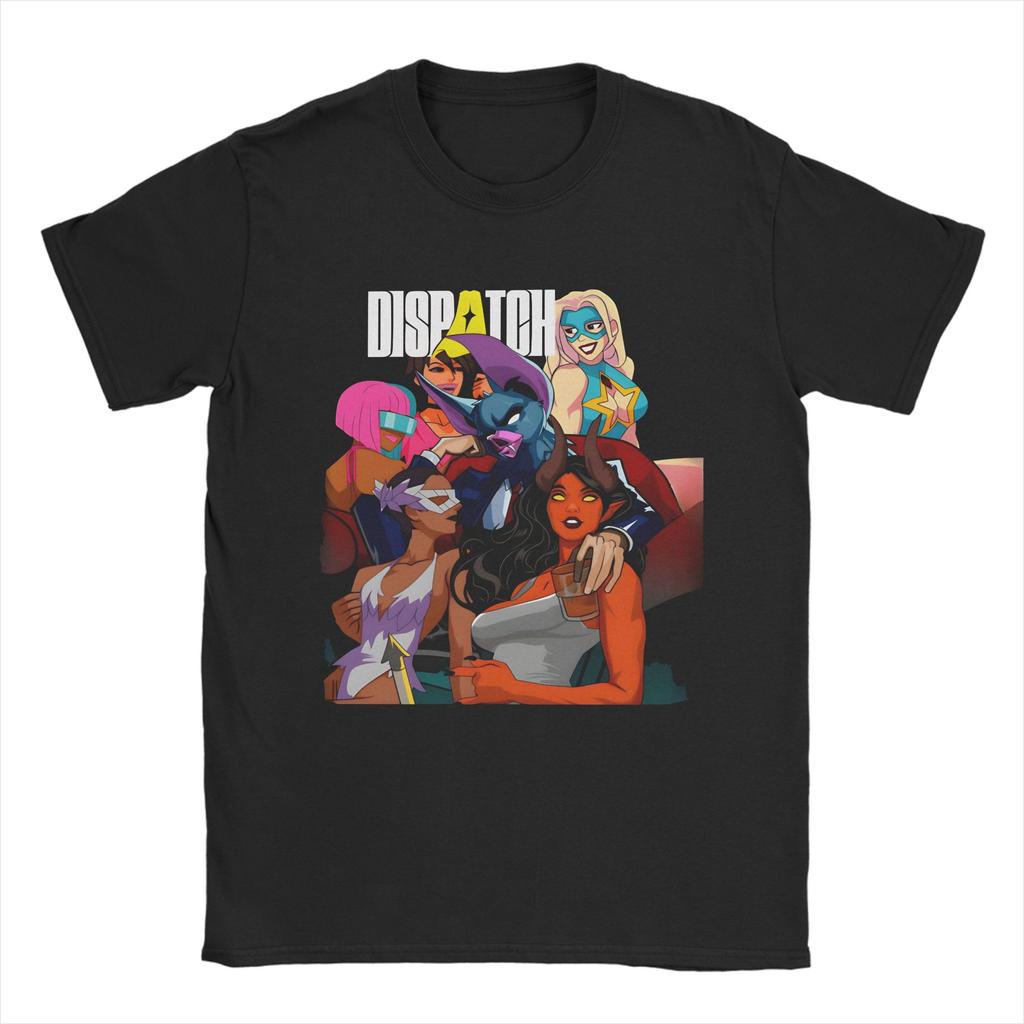 Dispatch Game T-Shirt Men  Funny Pure Cotton Tee Shirt Crewneck Short Sleeve T Shirts Gift Idea Tops