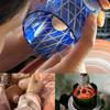 High-End Luxury Crystal Whisky Glass Hand Engraved Lucky Star Pattern Bourbon Vodka Drinking Glassware 240Ml Handmade Artwork