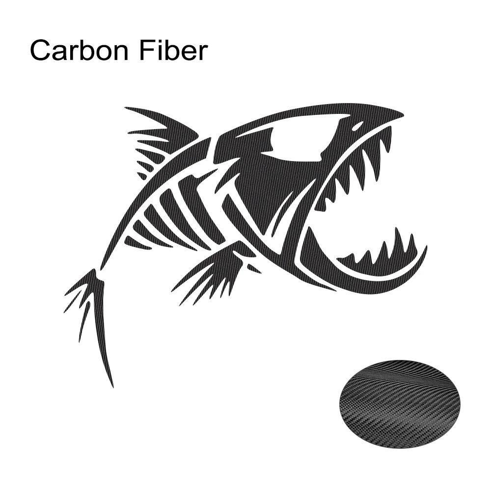 Skeleton Fish Sticker Car Fisherman Graphics Window Truck Windshield Body Boat Fishbone Vinyl Film Decals Waterproof Decoration