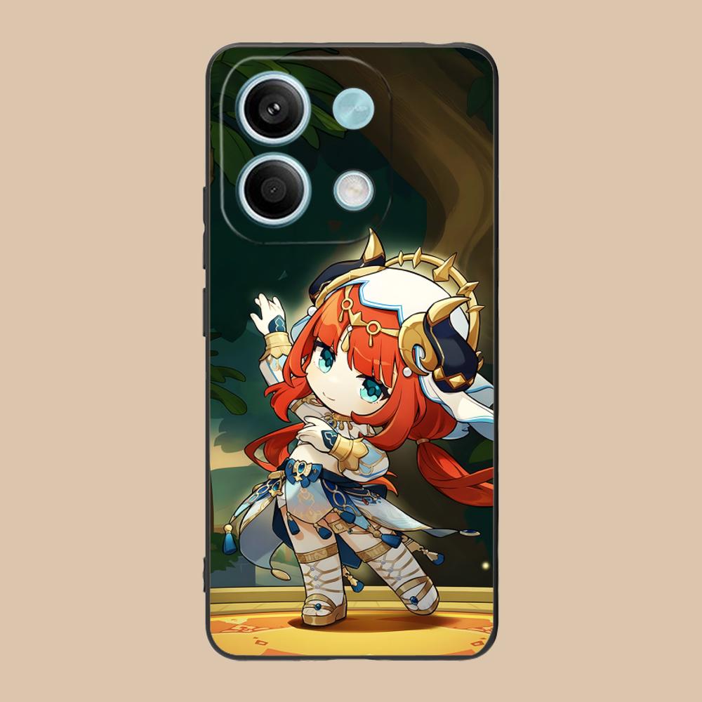 Game GI Nilou Matte TPU Mobile Phone Case for POCO F7 F6 F5 F4 F3 F2 Pro GT C75 C71 C65 C61 C40 Pro Ultra Colorful Cover