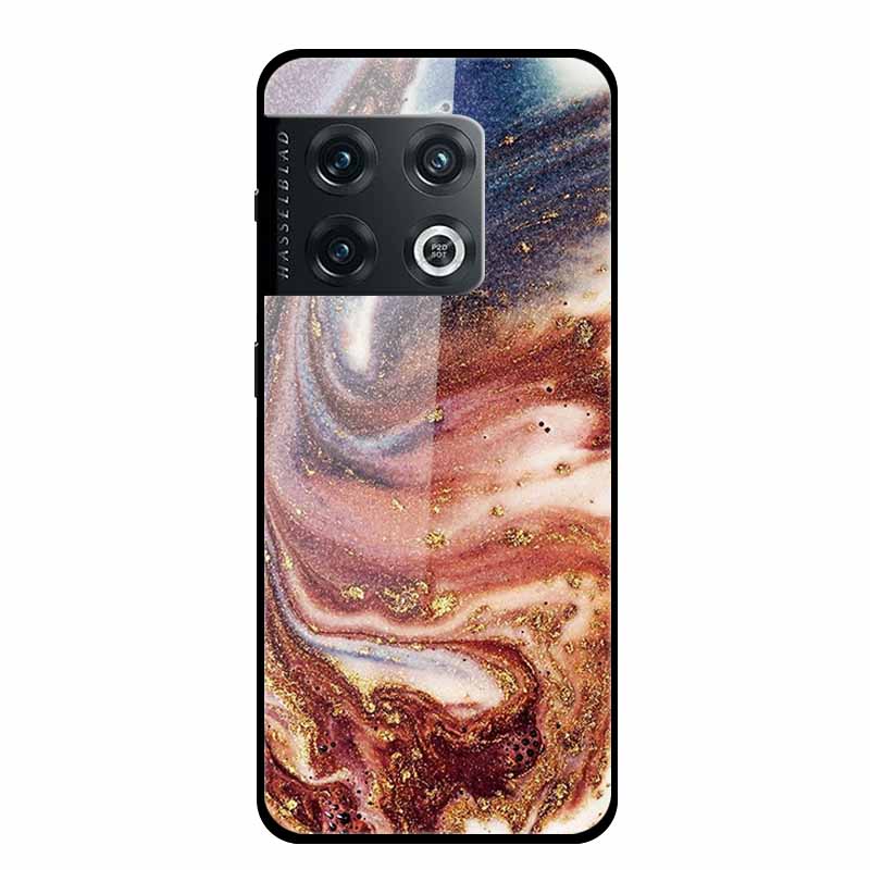 For OnePlus 10 Pro Case Marble Tempered Glass Back Cover Hard Case For OnePlus 10 Pro Shockproof Fundas NE2210 Protective Coque