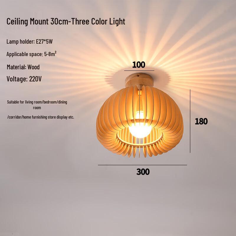 Retro Pumpkin Lamp for Dining Room and Study