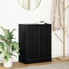 Sideboard in Black Oak Look 57 x 34 x 76 cm Engineered Wood