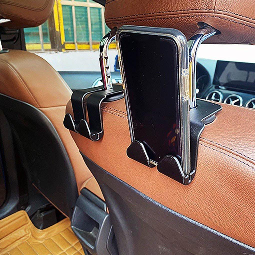 Car Hooks Rear Seat Phone Holder Interior Storage Garbage Bag Hanger