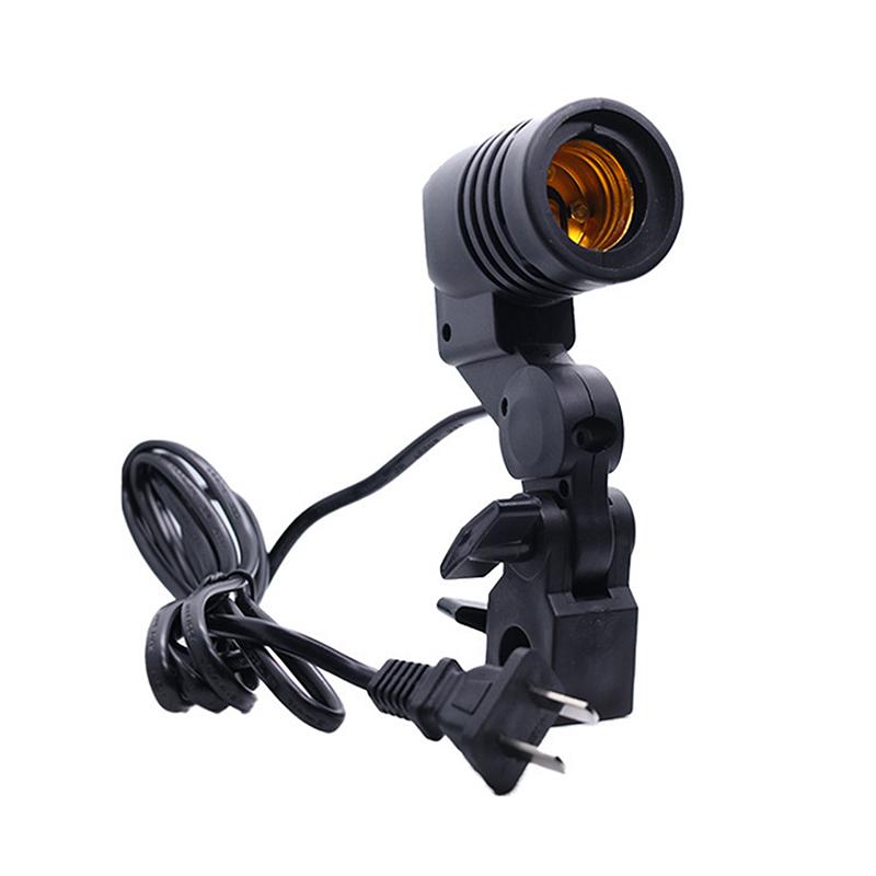 E27 Ac Socket Lamp Single Head Bulb Holder Photography Light Bulb Mount For Photo With 1.8M Cable Cord Light Bulb Stand