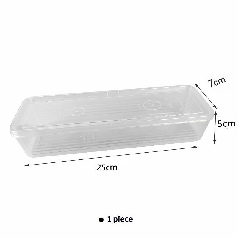 Rectangular Plastic Food Storage Boxes For Fresh Food Noodles Fruits Fridge Kitchen Home Use