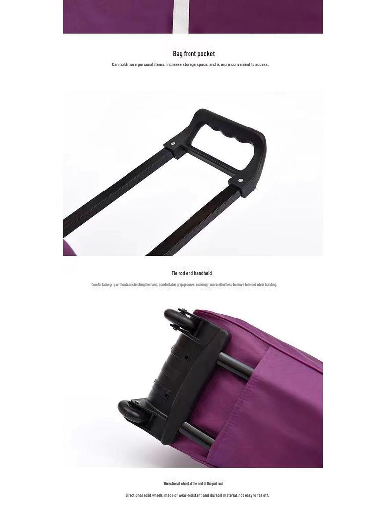 Women's Large Capacity Lightweight Trolley Travel Handbag