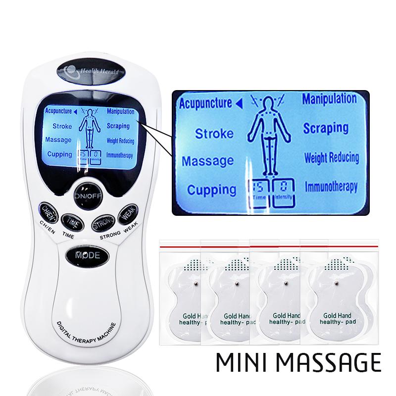 Durable And Safe Pulse Tens Acupuncture Electric Body Massage 8 Models Digital Therapy Machine 4Pads Electrical Muscle Stimulator Full Body Relax