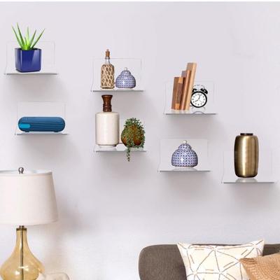 Minimalist Wall Hanging Shelves Small Size Decorative Wall Shelves Acrylic Shelves  Plant Display