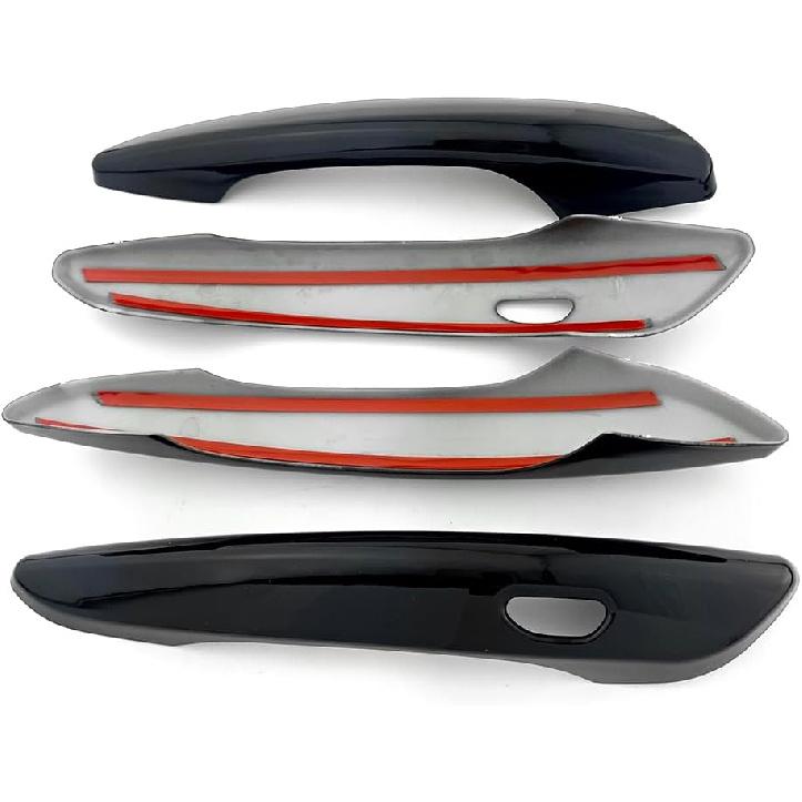 Exterior Door Handle Cover Trim for Mazda 3 2020 UP CX30 CX50 CX70 CX90 2025 2026 Accessories Decor (Glossy Black)